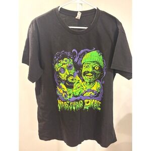 Cheech & Chong Marijuana Zombie Graphic Tee Shirt Black L